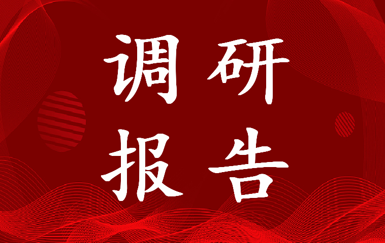 2022年调研报告模板及范文(6篇)