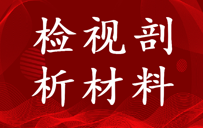 最新个人检视剖析材料 年度个人检视剖析材料(四篇)